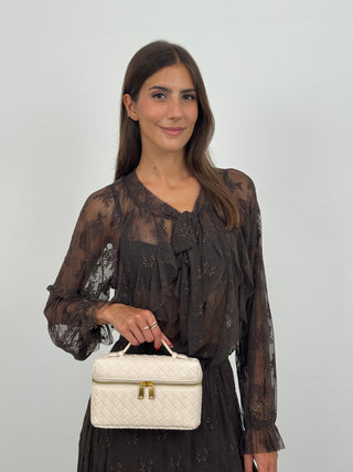 Borsa Vanity Crema