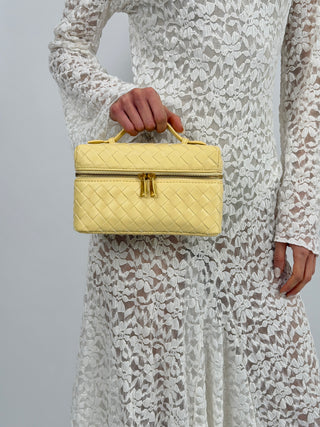 Borsa Vanity Giallo Pastello