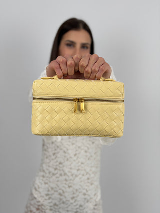 Borsa Vanity Giallo Pastello