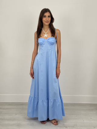 Abito in Cotone Baltimora Azzurro