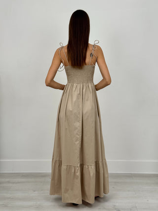 Abito in Cotone Baltimora Beige