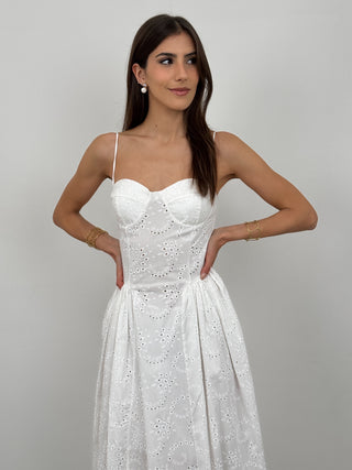 Abito in Cotone Zante Bianco