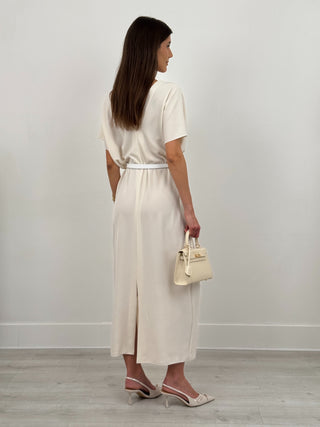 Abito con Scollo a V Classy Bianco