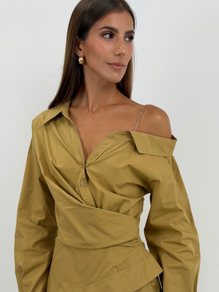 Abito Camicia Cammello Lumina