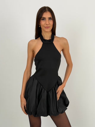 Abito Halter a Palloncino Nero