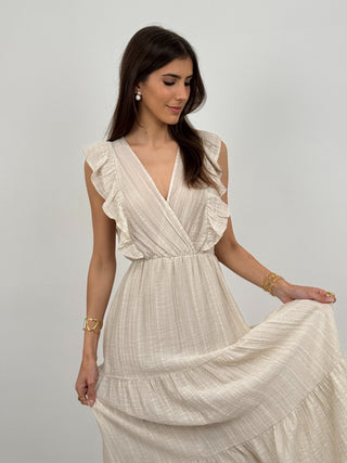 Abito Lungo Milos Beige
