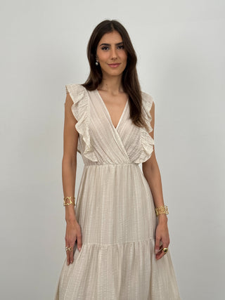 Abito Lungo Milos Beige