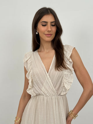 Abito Lungo Milos Beige
