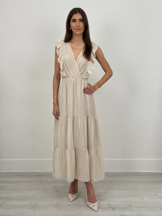 Abito Lungo Milos Beige