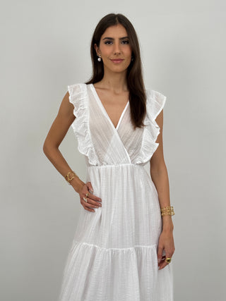 Abito Lungo Milos Bianco
