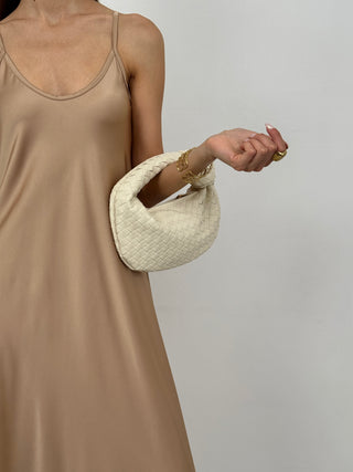 Abito Lungo Satin Kora Bronzo