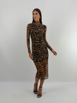 Abito Lungo Leopardato - Lumina