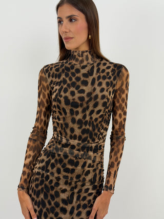 Abito Lungo Leopardato - Lumina