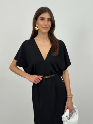 Abito con Scollo a V Classy Nero