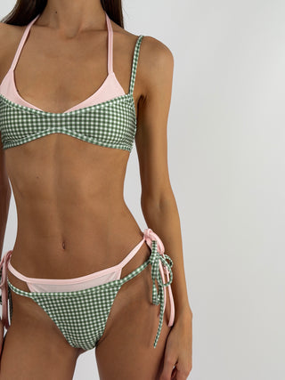 Bikini a Quadretti Verde
