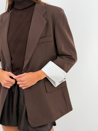 Blazer Combinato Marrone - Lumina