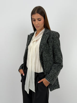 Blazer in Tweed Nero