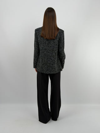 Blazer in Tweed Nero