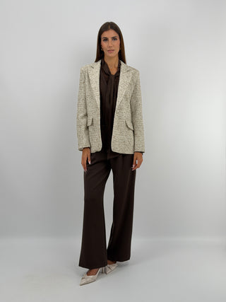 Blazer in Tweed Panna