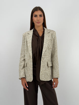 Blazer in Tweed Panna