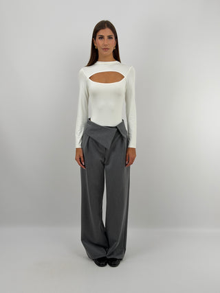 Body con Cut Out Bianco
