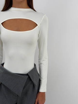 Body con Cut Out Bianco