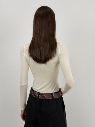 Body con Bottoncini Bianco