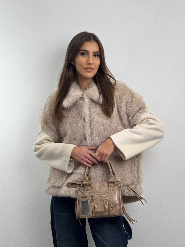 Borsa a Mano Cosmopolitan Small Taupe