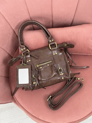 Borsa a Mano Cosmopolitan Small Marrone
