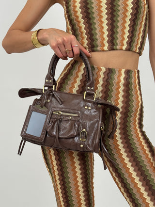 Borsa a Mano Cosmopolitan Small Marrone