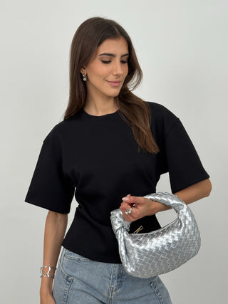 Borsa a Mano Knot Argento