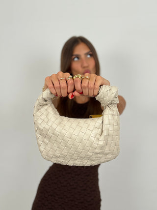 Borsa a Mano Knot Beige