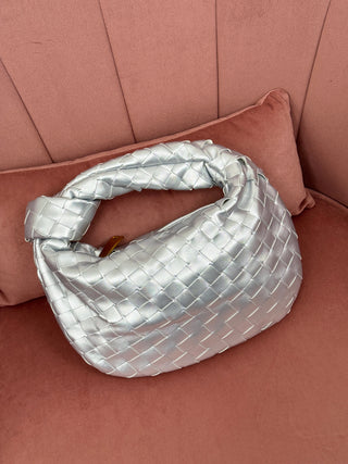Borsa a Mano Knot Argento