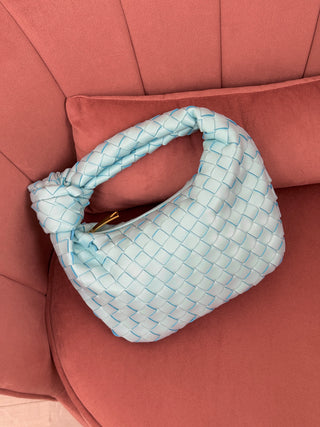 Borsa a Mano Knot Azzurra