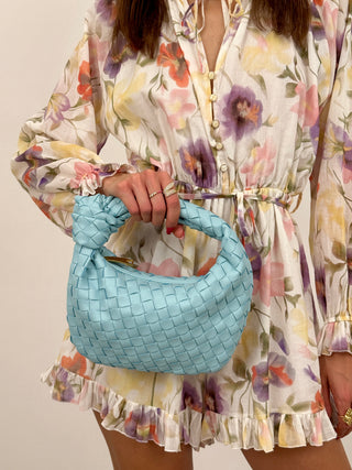 Borsa a Mano Knot Azzurra