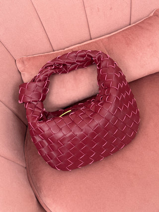 Borsa a Mano Knot Bordeaux