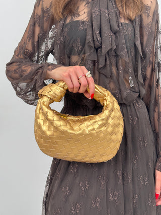 Borsa a Mano Knot Oro