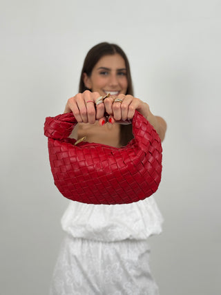 Borsa a Mano Knot Rossa