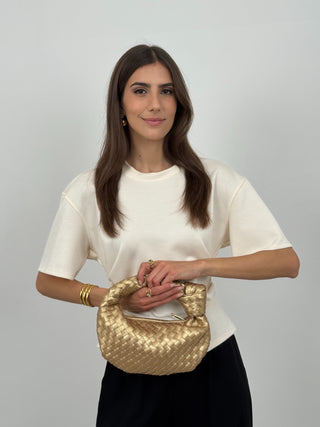 Borsa a Mano Knot Oro
