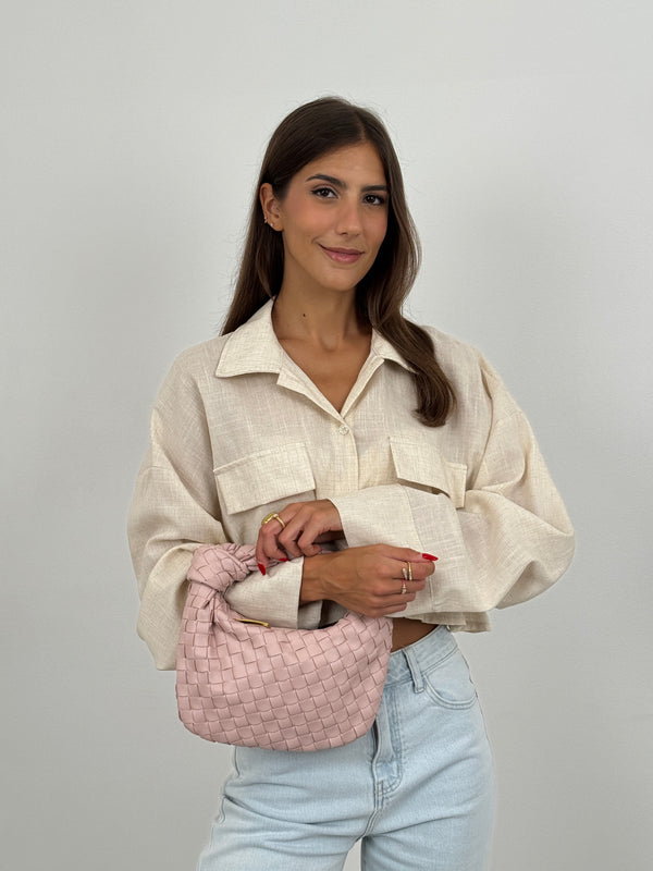 Borsa a Mano Knot Rosa