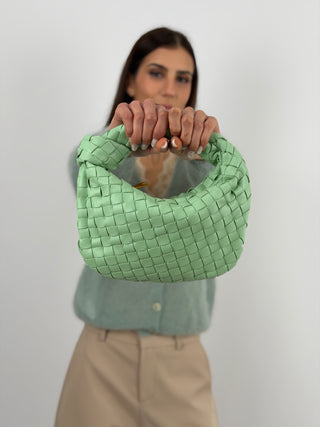 Borsa a Mano Knot Verde Menta