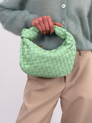 Borsa a Mano Knot Verde Menta
