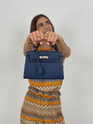 Borsa a Mano Grace Blu