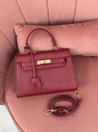 Borsa a Mano Grace Bordeaux