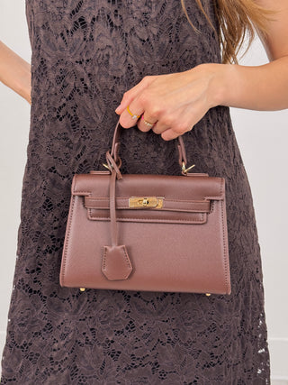 Borsa a Mano Grace Marrone