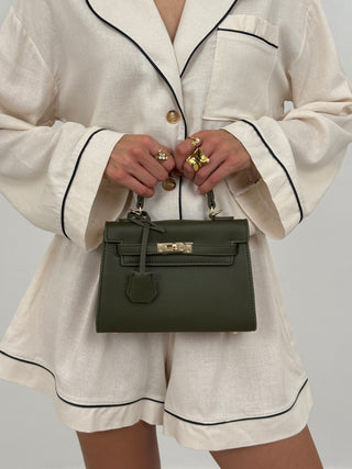 Borsa a Mano Grace Verde