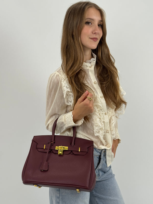 Borsa a Mano Cassy Bordeaux