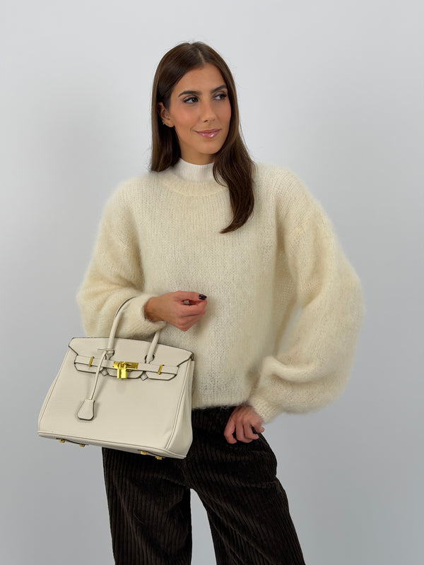 Borsa a Mano Cassy Crema