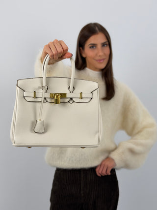 Borsa a Mano Cassy Crema