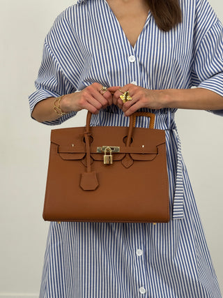 Borsa a Mano Cassy Cuoio